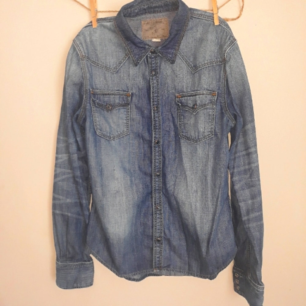 Denim button shirt